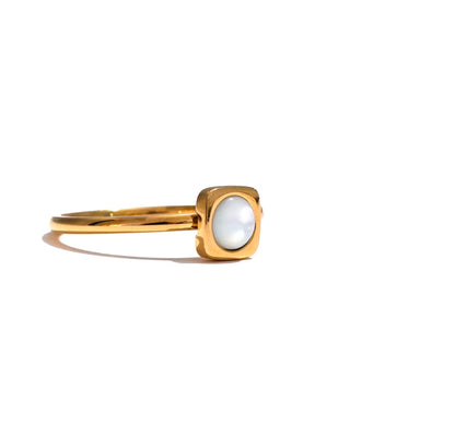 White Moon Ring