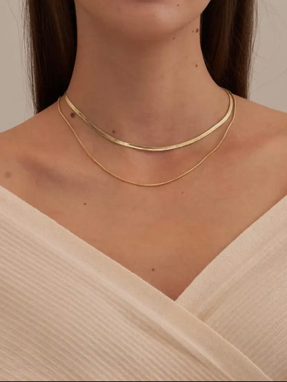 Snake Bone Chains Choker Necklace